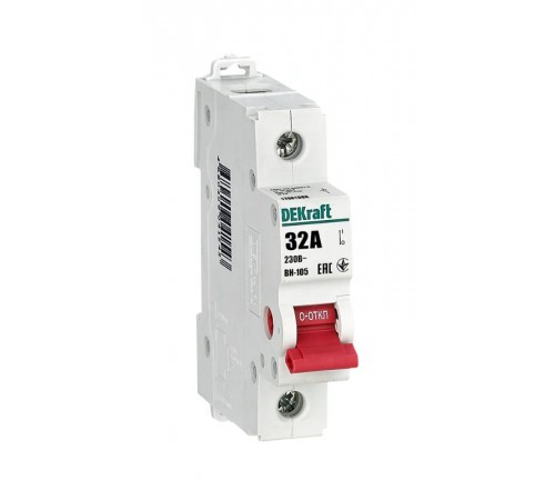 Выключатель-разъединитель 1Р 32А ВН-105  17081DEK  DEKraft