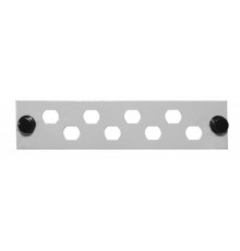 Панель лицевая FO-FP-W140H42-8FC/ST-GY (модуль) для установки 8-FC(ST), серая  250389  Hyperline