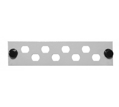 Панель лицевая FO-FP-W140H42-8FC/ST-GY (модуль) для установки 8-FC(ST), серая  250389  Hyperline