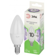 Лампа светодиодная  GREEN LINE LED B35-10W-865-E14 GL E14 10 Вт свеча холодный свет  Б0067095  ЭРА