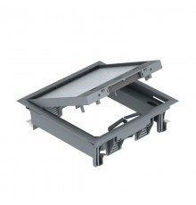 Лючок GES4-2U (универсальный) 6xModul45 (полиамид,серый) (GES4-2U10T 7011)  7405145  OBO Bettermann