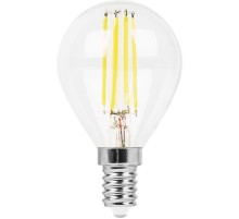 Лампа светодиодная LB-511 (11W) 230V E14 4000K филамент G45 прозрачная  38014  FERON
