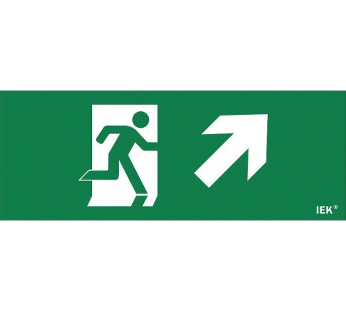 Пиктограмма (наклейка) "Фигура/стр. вверх вправо" ДПА IP20/54  LPC10-1-24-09-FVVNAPR  IEK