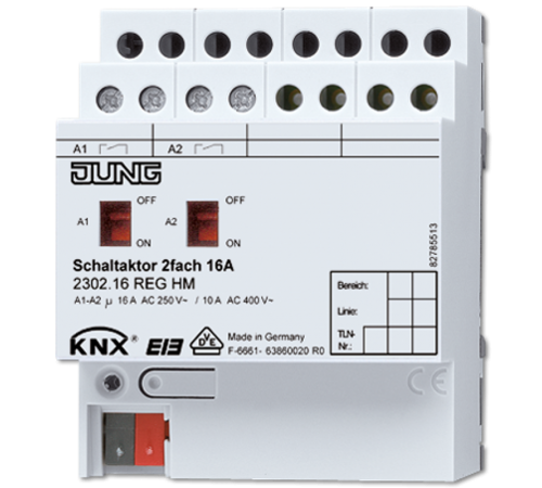 KNX/EIB-актуатор 2302.16REGHM Jung