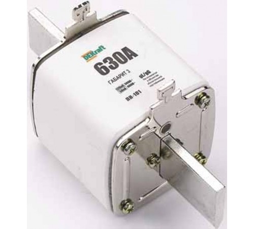 Предохранитель ножевой тип 39, габарит 3, 630А П  21321DEK  DEKraft