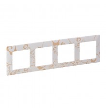 Valena LIFE Ампир белый Рамка 4-ая  754104  Legrand