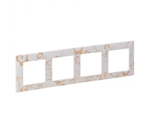 Valena LIFE Ампир белый Рамка 4-ая  754104  Legrand