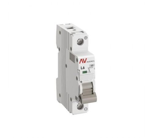 Выключатель автоматический AV-10 DC 1P 6A (L) 10kA AVERES  mcb10-DC-1-06L-av  EKF