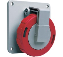 Розетка панельная с угловым фланцем 216RAU4W, 16A, 2P+E, IP67, 4ч  2CMA166994R1000  ABB