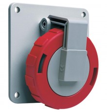 Розетка панельная с угловым фланцем 216RAU4W, 16A, 2P+E, IP67, 4ч  2CMA166994R1000  ABB