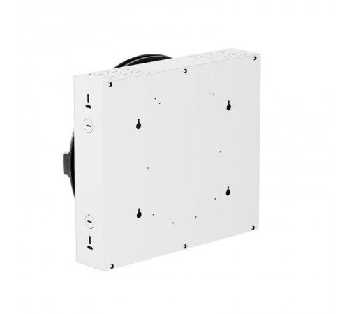 Корпус ArtShell Round встраиваемый силовой круглый 16 модулей, чёрная дверь из закаленного стекла  artshell-r-16p-cb EKF