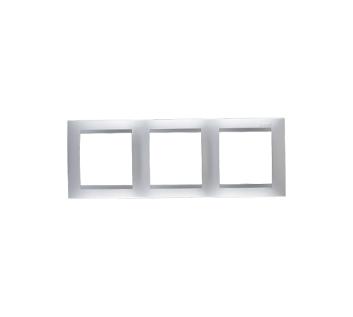 Simon 15 Алюминий Рамка универсальная, 3 поста  1500630-033  Simon