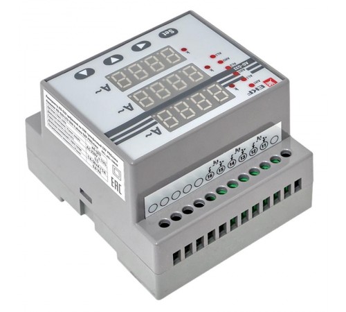 Амперметр AM-DG33 цифровой на DIN трехфазный  ad-g33  EKF