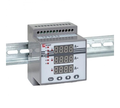 Амперметр AM-DG33 цифровой на DIN трехфазный  ad-g33  EKF