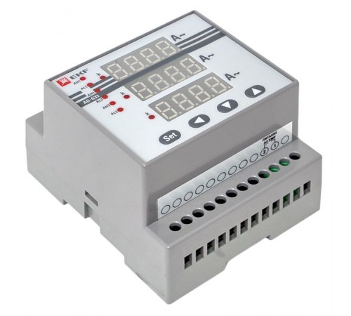 Амперметр AM-DG33 цифровой на DIN трехфазный  ad-g33  EKF