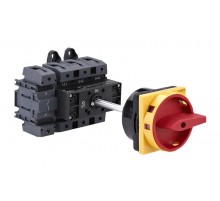 Выключатель-Разъединитель 4P 125A IP20 с красной выносной рукояткой на дин-рейке/плате с замком  MSD125440R  SE