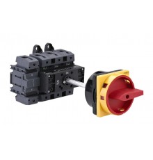 Выключатель-Разъединитель 4P 125A IP20 с красной выносной рукояткой на дин-рейке/плате с замком  MSD125440R  SE