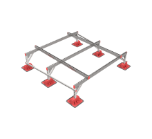 Опорная конструкция для установки оборудования TECHNORAPTOR LIGHTFOOT 2000х2000 HD  KM-TR-LTF-SSEI-2000-2000 HD  КМ - профиль