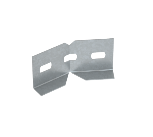 Регулируемый горизонтальный соединитель внутренний лестничный  LSP3NL  КМ-профиль