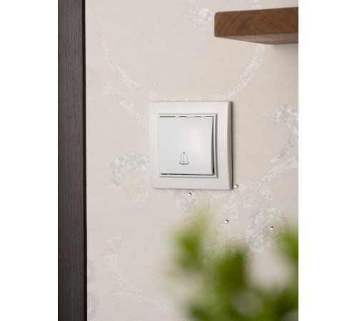 Кнопка звонка  СП, Минск, 10А, белый EKF  ERV10-026-10  EKF