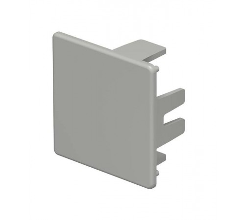 Торцевая заглушка кабельного канала WDK 40x40 мм (ПВХ,серый) (WDK HE40040GR)  6158773  OBO Bettermann