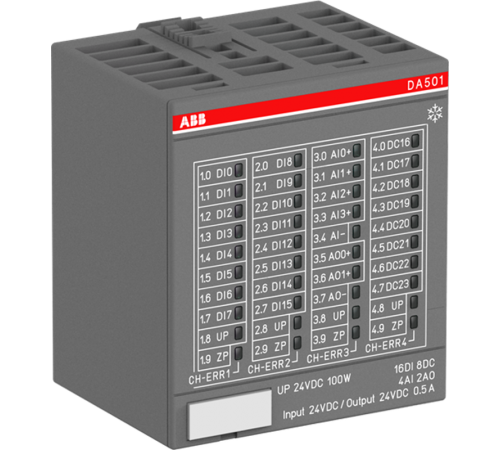 Модуль В/В, 16DI/4AI/2AO/8DC, DA501-XC  1SAP450700R0001  ABB