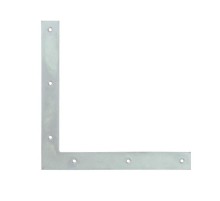 Оконный уголок плоский 80х80х18 (5шт) оцинк. - пакет ( 0,035 кг)  110092  Tech-KREP