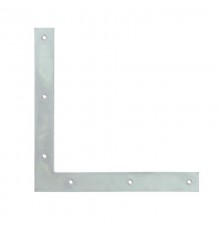 Оконный уголок плоский 80х80х18 (5шт) оцинк. - пакет ( 0,035 кг)  110092  Tech-KREP