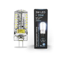 Лампа светодиодная Black LED G4 AC150-265V 3W 240lm 4100K силикон  107707203  Gauss