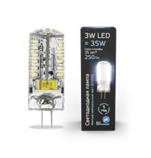 Лампа светодиодная Black LED G4 AC150-265V 3W 240lm 4100K силикон  107707203  Gauss