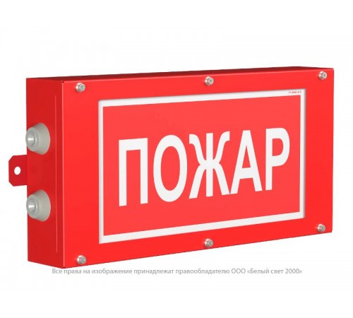 Световой указатель аварийного освещения светодиодный BS-CANRON-10-S1-ELON 3,9Вт 1ч IP65 централизованный накладной  a17015  Белый свет