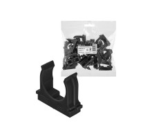 Крепеж-клипса для трубы 32 мм для прямого монтажа (25 шт.) черная  SQ0405-8114  TDM