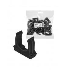 Крепеж-клипса для трубы 32 мм для прямого монтажа (25 шт.) черная  SQ0405-8114  TDM