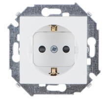 Simon 15 Белый Розетка с/з Schuko со шторками, 16А 250В, винт. зажим  1591443-030  Simon
