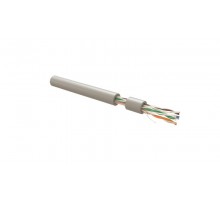 Hyperline UUTP4R-C6-S23-IN-LSLTX-GY-305 (305 м) Кабель витая пара, U/­UTP, кат 6, 4 пары (23 AWG), одножильный (solid), с разделителем, нг(А)-LSLTx, в