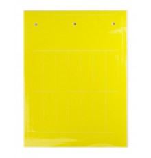 Табличка эластичная. Клейкое основание. Винил. Желтый  TAF1549AY  DKC