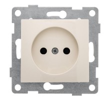 Bravo Розетка 1-ой б/з с з/ш, СУ , 16А, 250В, беж  С10Р2-003  GUSI Electric