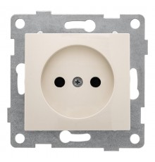 Bravo Розетка 1-ой б/з с з/ш, СУ , 16А, 250В, беж  С10Р2-003  GUSI Electric