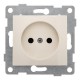 Bravo Розетка 1-ой б/з с з/ш, СУ , 16А, 250В, беж  С10Р2-003  GUSI Electric