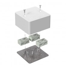 Коробка огнестойкая распределительная для кабель-канала 40-0460-FR6.0-4-6-Р Е15-Е60 85х85х45 IP42 разветвительная 40-0460-FR6.0-4-6-Р  Промрукав