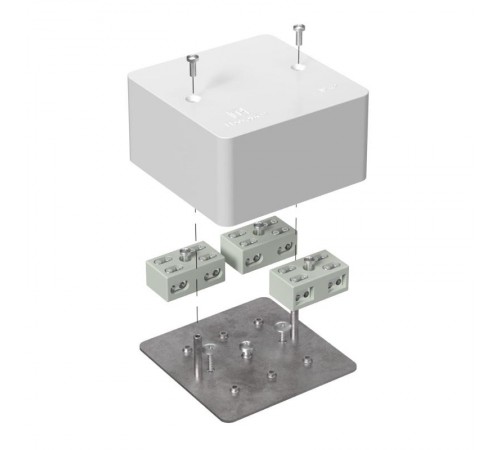 Коробка огнестойкая распределительная для кабель-канала 40-0460-FR6.0-4-6-Р Е15-Е60 85х85х45 IP42 разветвительная 40-0460-FR6.0-4-6-Р  Промрукав
