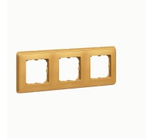 Cariva DIY Рамка 3 поста мат.золото  695983  Legrand
