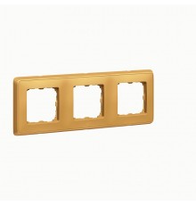 Cariva DIY Рамка 3 поста мат.золото  695983  Legrand