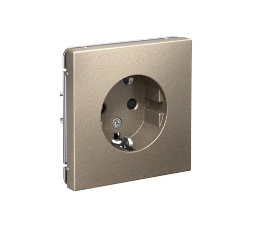 ArtGallery Шампань Розетка с заземлением, со шторками, 16А, механизм  GAL000545  SE