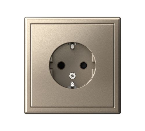ArtGallery Шампань Розетка с заземлением, со шторками, 16А, механизм  GAL000545  SE