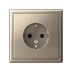 ArtGallery Шампань Розетка с заземлением, со шторками, 16А, механизм  GAL000545  SE