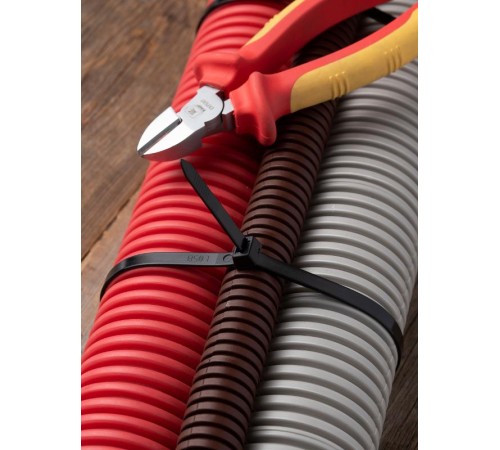 Хомут P6.6 стандартный (ч), 7.6x250 (100шт) FlexLock PROxima  plc-fl-ctsb-7.6x250  EKF