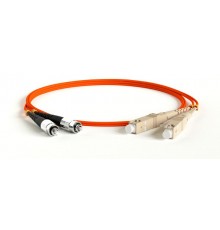 FC-D2-62-FC/PR-SC/PR-H-0.5M-LSZH-OR Патч-корд волоконно-оптический (шнур) MM 62.5/125, FC-SC, 2.0 мм, duplex, LSZH, 0.5 м  378160  Hyperline
