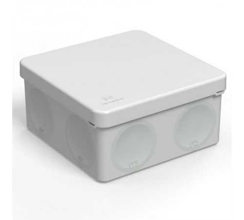 Коробка распределительная 100х100х50мм IP66 8 вводов серая для прямого монтажа двухкомпонентная безгалогенная (HF) (66шт/кор)  60-0300  Промрукав