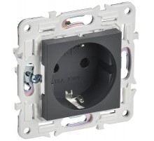 SKANDY Розетка с з/к/ш 16А б/к SK-R06T титан  SK-R14-16-1-K48  IEK